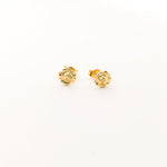 Rose Stud Earrings | Gold - MTT Collective