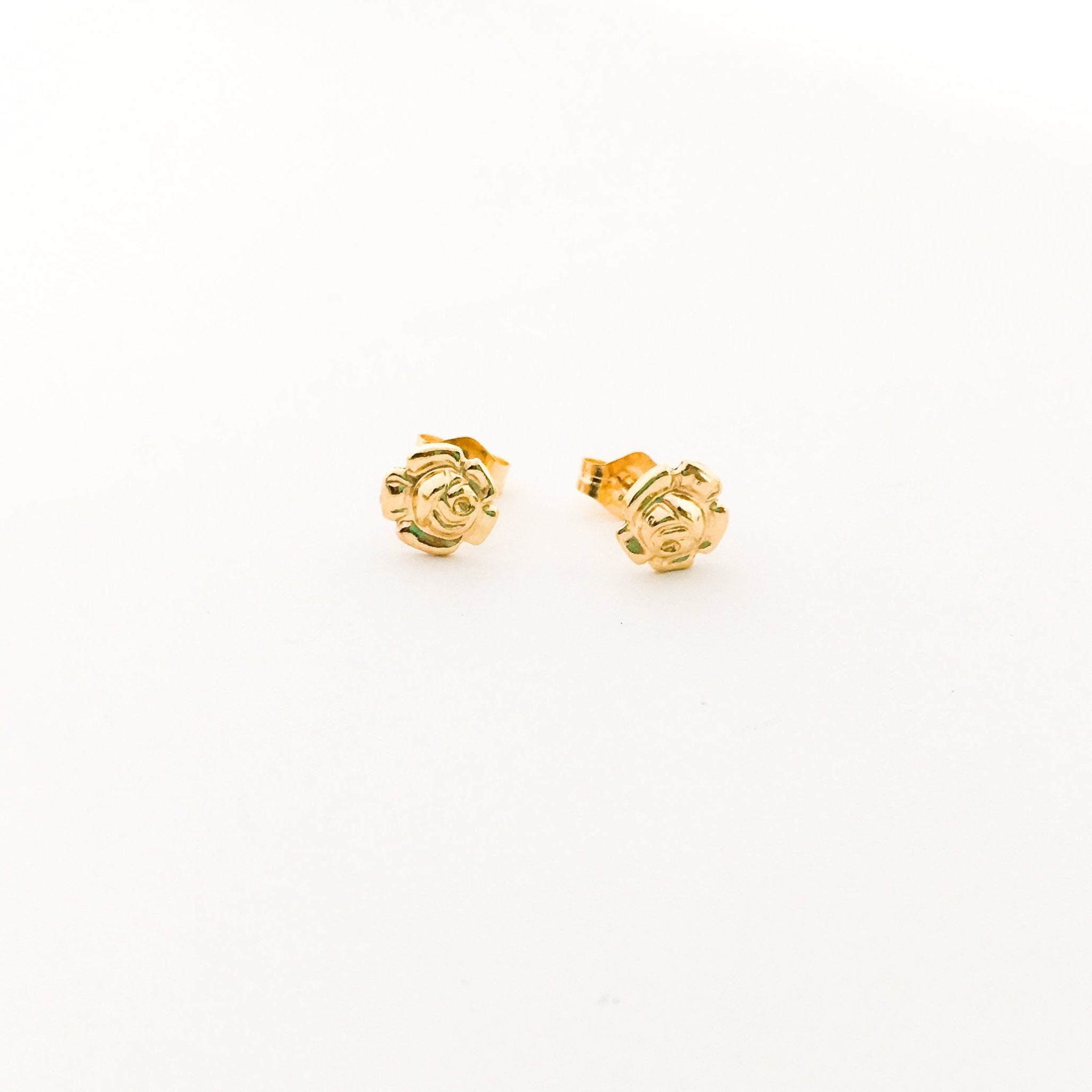 Rose Stud Earrings | Gold - MTT Collective