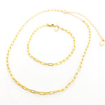 Sadie Oval Chain Jewelry Set | Gold - MTT Collective