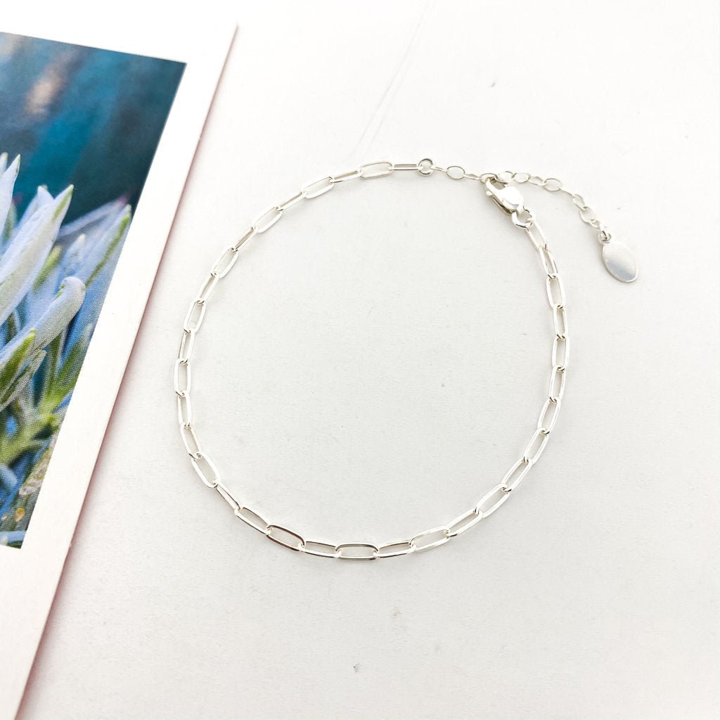 Sadie Oval Chain Jewelry Set | Silver - MTT Collective