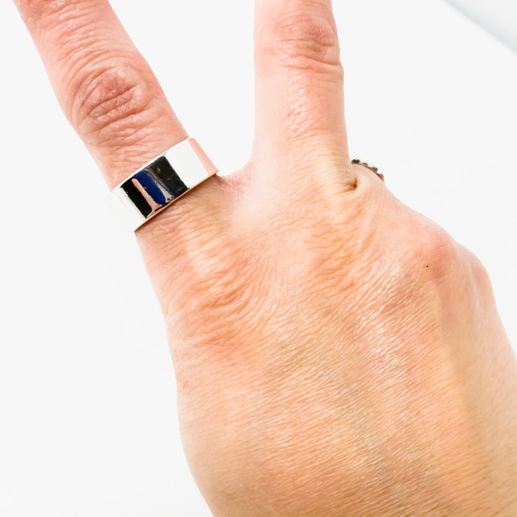 Savannah Extra Wide Band Ring | Silver - MTT Collective