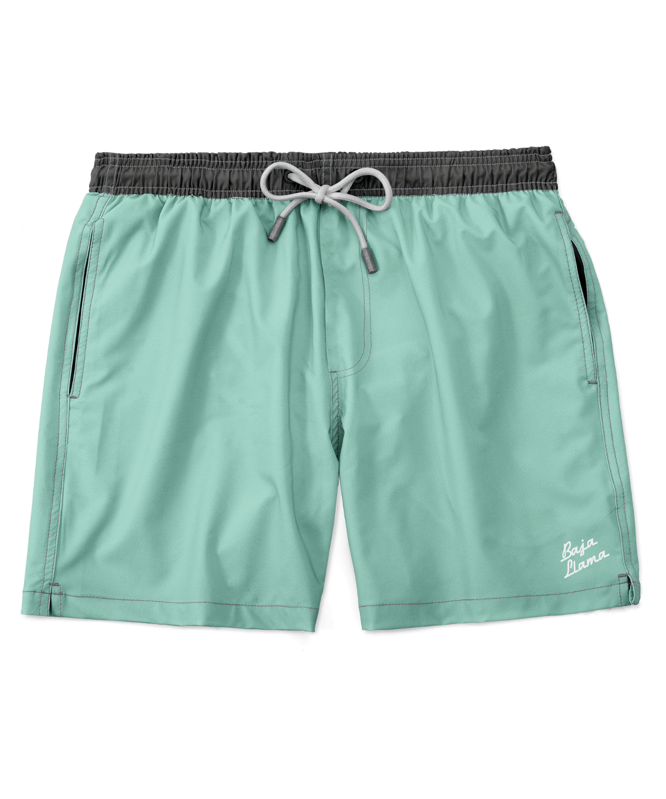 Solid Green Machine Stretch Neptune Volley Swimsuit - MTT Collective
