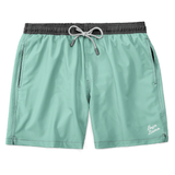 Solid Green Machine Stretch Neptune Volley Swimsuit - MTT Collective