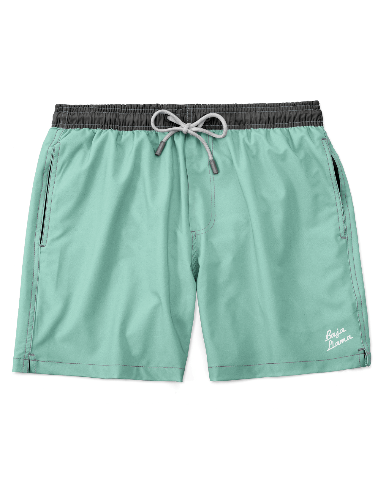 Solid Green Machine Stretch Neptune Volley Swimsuit - MTT Collective