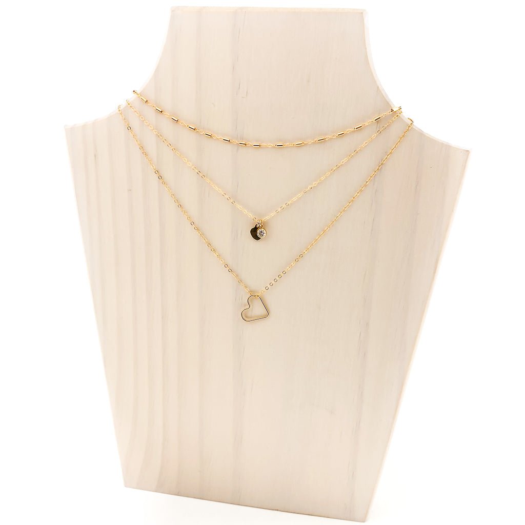 Sparkling Love Necklace Set | Set of 3 - MTT Collective