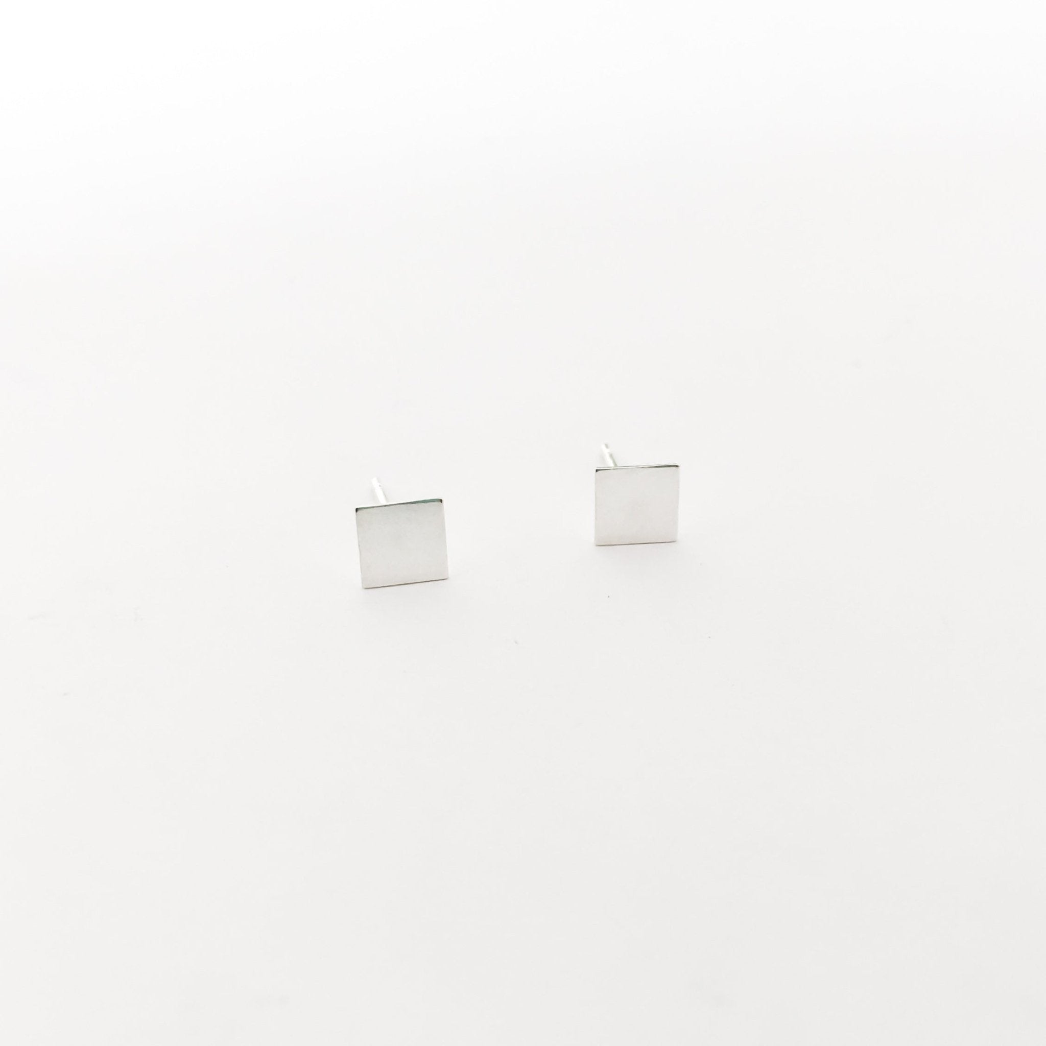 Square Stud Earrings | Silver - MTT Collective