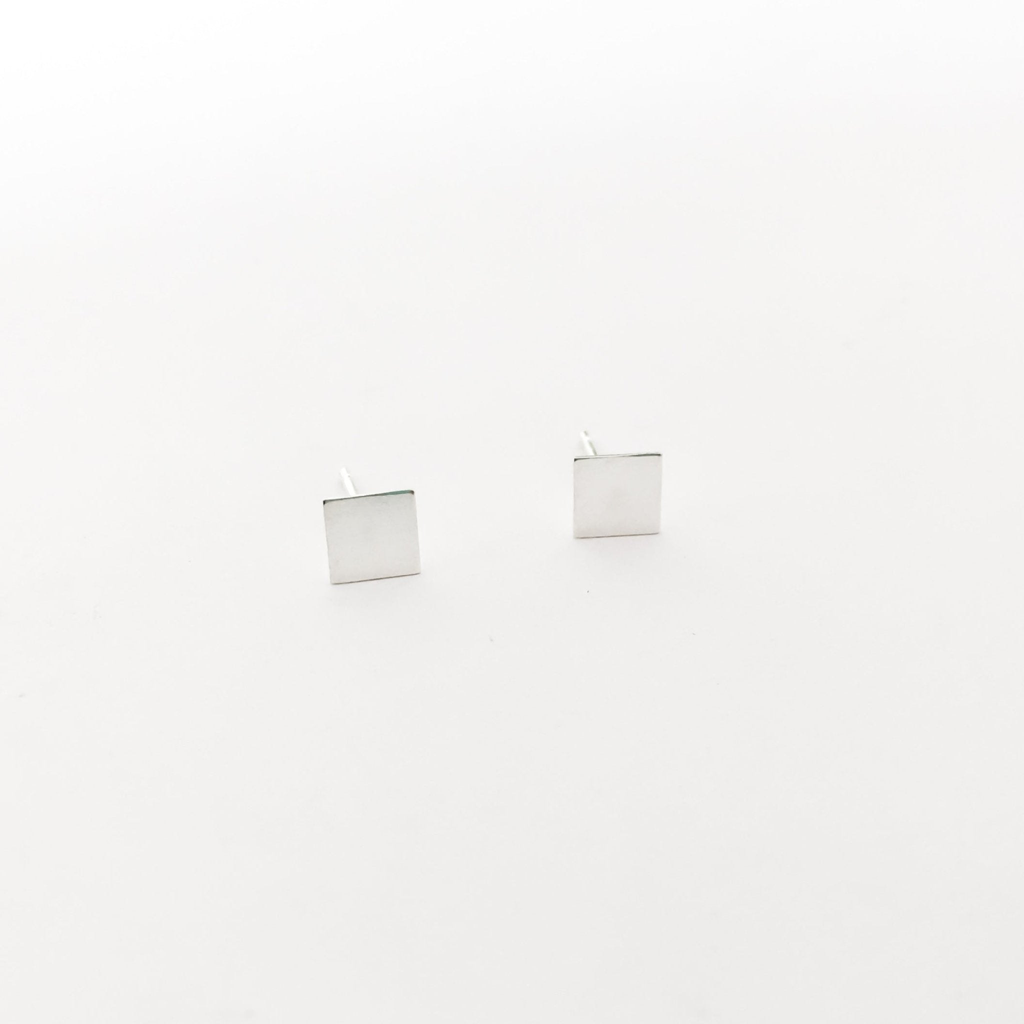 Square Stud Earrings | Silver - MTT Collective