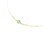Teagan Blue Topaz Necklace | Gold - MTT Collective