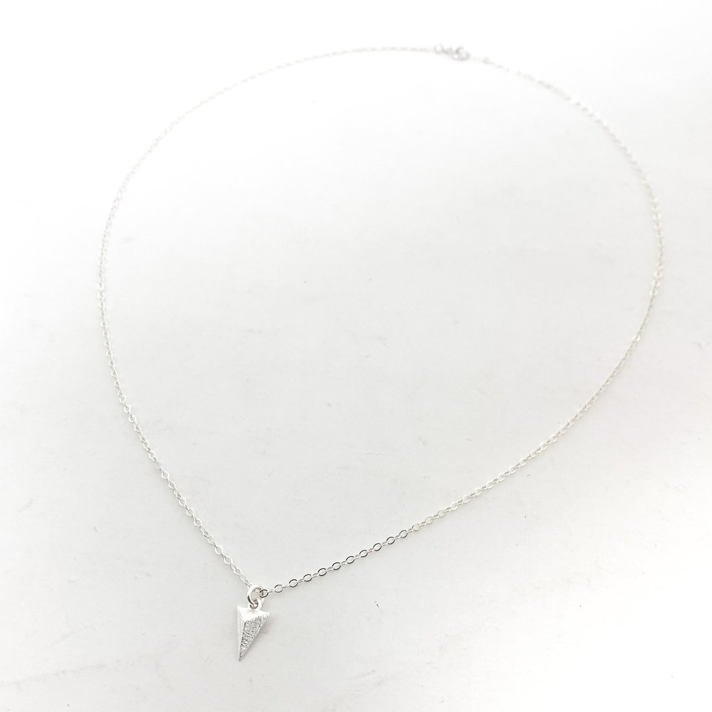 TEXTURED TRIANGLE NECKLACE SET | STERLING SILVER | SET OF 3 - MTT Collective