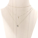 Textured Vermeil Charm Necklace Set | Silver - MTT Collective