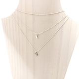 Textured Vermeil Charm Necklace Set | Silver - MTT Collective