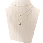 Textured Vermeil Charm Necklace Set | Silver - MTT Collective