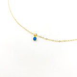 Tina Blue Lab Opal Necklace | Gold - MTT Collective