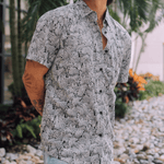 Too Many Lines - Zebra Black 7 Seas Button Up - MTT Collective