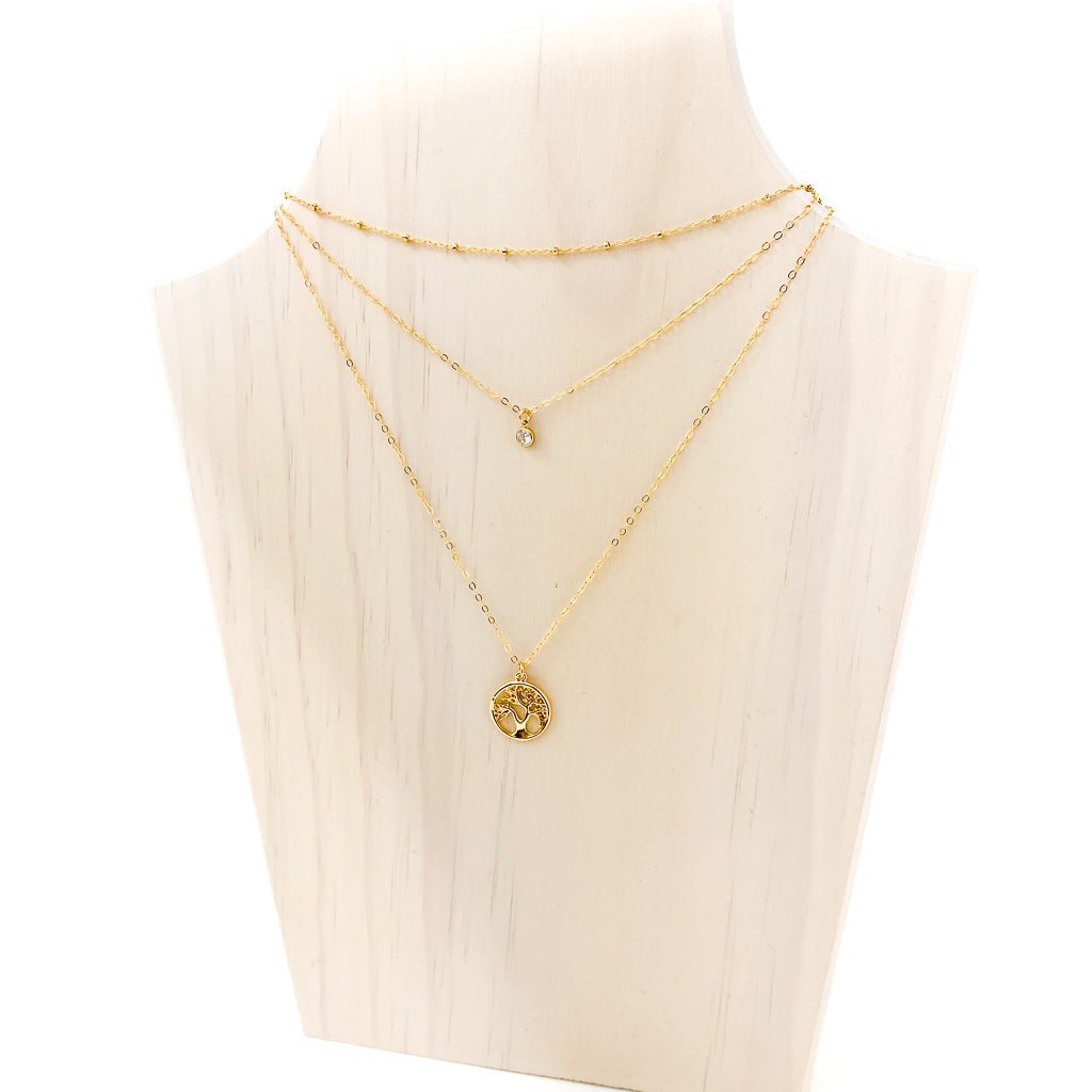 Tree Of Life Necklace Set | 14K Gold - Filled | Set Of 3 - MTT Collective
