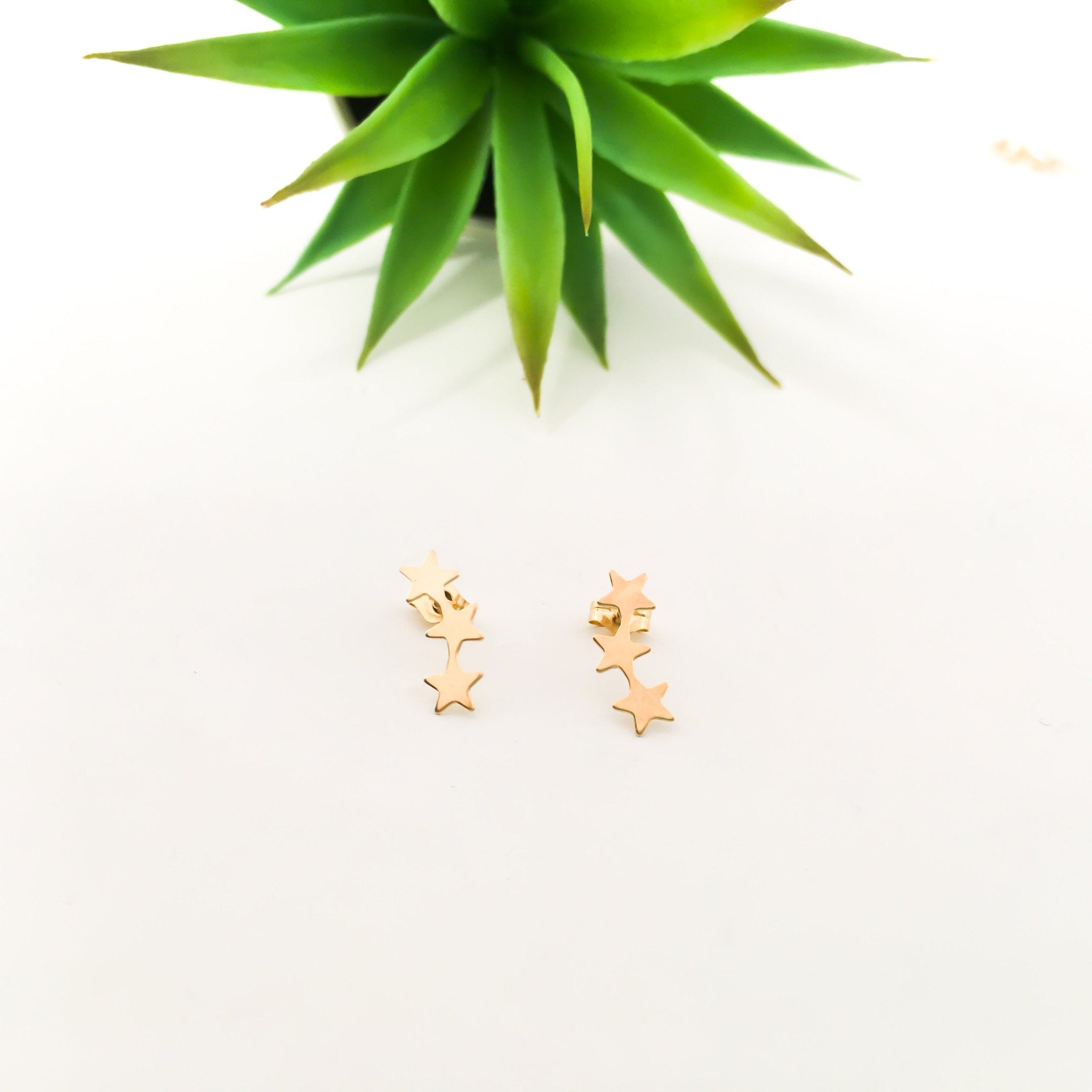 Triple Star Stud Earrings - MTT Collective
