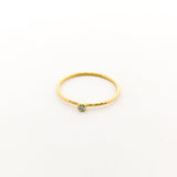 Twisted Cubic Zirconia Stacking Rings |Gold - MTT Collective