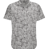 Too Many Lines - Zebra Black 7 Seas Button Up - MTT Collective