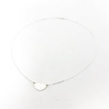 Vivian Dainty Semicircle Disc Necklace - MTT Collective