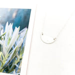 Vivian Dainty Semicircle Disc Necklace - MTT Collective