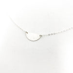Vivian Dainty Semicircle Disc Necklace - MTT Collective