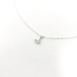 Waverly Rhinestone Butterfly Necklace | Silver - MTT Collective