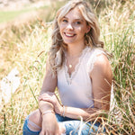 Zoe Brushed Hanging Hoop Earrings - MTT Collective